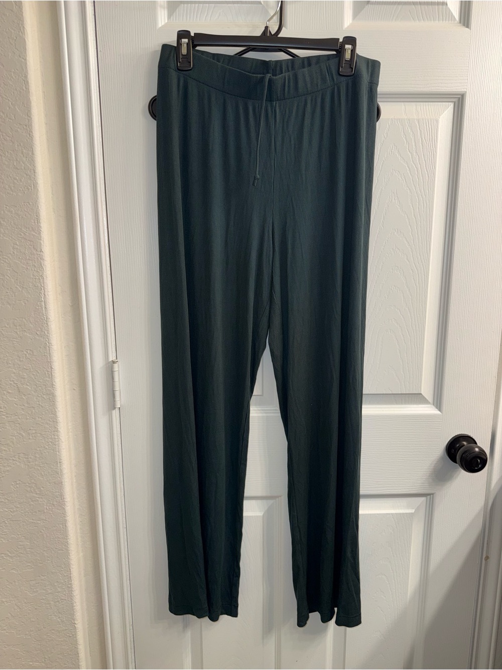SKIMS Forest Green Pull-On Wide-Leg lounge Pants